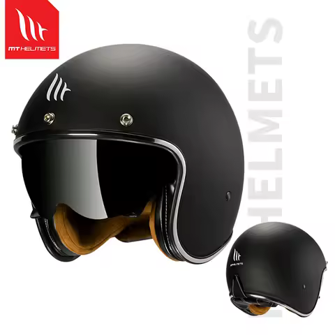MTHELMETS Motorcycle Helmet MT LE MANS 2 SV Retro Half Helmets Men Women Summmer Electric Bike Jet S