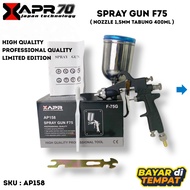 XAPR spray gun F75 setara meiji alat semprot cat nozzle 15mm tabung atas 400ml kualitas sama meiji