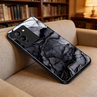 phone case suitable for Infinix Note 12 G96 Tempered glass back panel with scratch and drop resistan