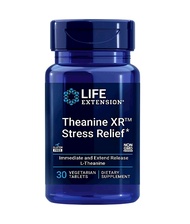 Life Extension Theanine XR 400mg L-Theanine 30 Veg เม็ด - Stress Support No Drowsiness | Once A Day