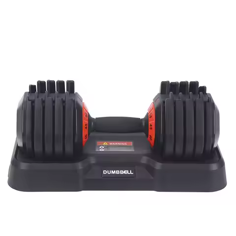 25kg/50lb Cast Iron Smart Fitness Dumbbells Quick Adjustable for Home Gym Workout Safety Gym Fitness