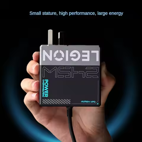 Original Lenovo LEGION 245W GaN Adapter Built-in Slim Square-shaped Fast Charging Cable Fast Chargin