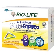 BIO-LIFE A.B. JUNIOR PRE&PRO (PREBIOTIC WITH PROBIOTIC) 50S X 2.3G POWDER - BOX
