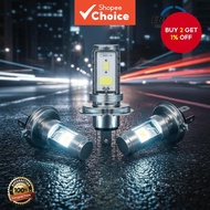 ERRUSON LED H2/H4 3-Pin Bike Headlamp H6/P15D/H2 (Twice as Bright) | Blue/White Design