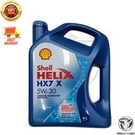 SHELL HELIX HX7 X 5W30 SEMI SYNTHETIC ENGINE OIL (4LITERS)