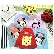 Kids Tshirt Long Sleeve Kids Baju Budak Perempuan Kids Clothes T-shirt Kanak Kanak Perempuan Lengan Panjang