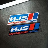 HJS Decorative Stickers, Racing Exhaust Pipe Modified Waterproof Reflective Stickers
