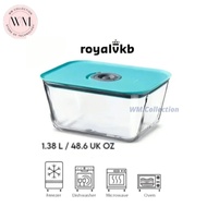 Food CONTAINER 1,38L / HEAT RESISTANT SEALWARE CLEAR Glass JAR - FRUIT VEGETABLE Food Storage CONTAI