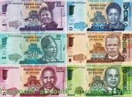 尾三同 全新UNC 馬拉維20-1000克瓦查紙幣 2017-2022年版 6枚一套#硬幣#紙幣#世界錢幣