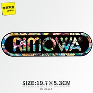 R RIMOWA Black Logo Sticker Suitcase Notebook Guitar Suitcase Trolley Case Waterproof Sticker Customization