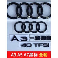 Audi Black Rear Mark a3a5 Car Mark a7 Rear Word Mark 45 Four-wheel Drive Displacement Letter Sticker