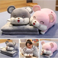 [HCM]Bộ Chăn Gối Chuột Misa Fhome Bộ Gồm Chăn + Mền + Gối Ôm