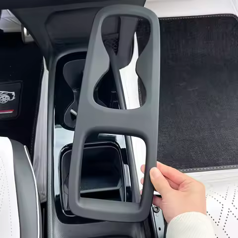 For Volkswagen ID3 Car Interior Modification Central Control Water Cup Panel White Decorative Panel 
