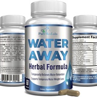 Water Away Gentle Herbal Diuretic - Natural Diuretic Water Pills - Relieve Bloating, Reduce Excess W