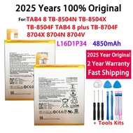 2025 Year Battery L16D1P34 For Lenovo TAB4 8 TB-8504N TB-8504X TB-8504F TAB4 8 plus TB-8704F 8704X 8