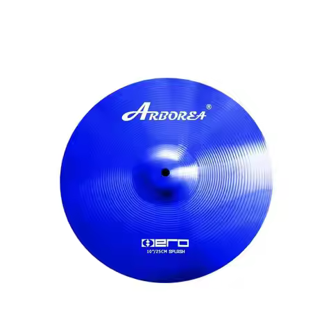 Arborea 10"Splash Crash Cymbal Hero Alloy Practice Cymbal Red/Blue/Black/Silver/Golden Effects Mini 