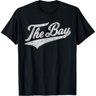 Men's cotton T-shirt THE BAY SAN FRANCISCO BAY AREA VARSITY SCRIPT JERSEY STYLE T-Shirt High quality