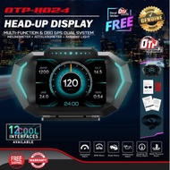 OBD2 Meter Speedometer Gauge P24 HUD Water Temp Turbo Perodua Proton Myvi Axia Alza Ativa Wira Saga Persona X50