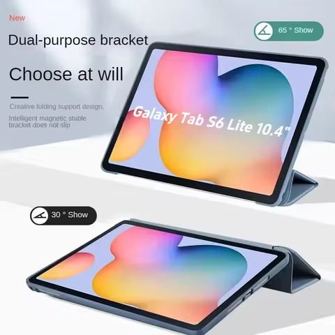 Case For Samsung Galaxy Tab S6 Lite 10.4" 2024/2022 Soft Folding Magnetic Leather Smart Cover Compat