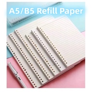 【60 sheet】A5/B5 Binder Refill pages/  Grid Line/loose leaf Notebook binder Refill 20/26 Holes