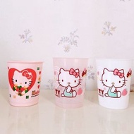 絕版周邊🔥1996年2009年絕版 正版Hello Kitty塑膠杯 茶杯 水杯（勿直接下標，售價在說明，私訊購買）