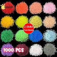 1000pcs 2.6mm Perler Beads Single Color 2.6mm Fuse Beads Choose From 96 Colors, Ready Stock
