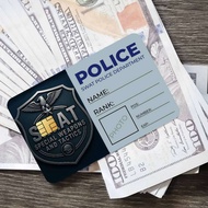 Funny Police Credit Card Debit Card Waterproof Sticker Bank Bus Card Protective Film Sticker