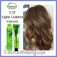 ✧ ℗ ♔ 7.37 LIGHT GOLDEN FLAXEN Bremod Hair Color - With Oxidizer Set