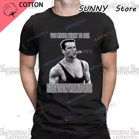 Men Clothing Men Tshirt Black Arnold Schwarzenegger Mr Olympia New O-neck T Shirt Fashion Short Slee