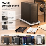 Universal Cpu Holder Silent Rollers - Under Desk Cpu Holder Home/Gaming/Office Wheels Computer Tower