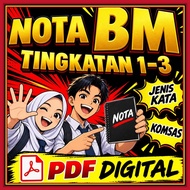 [INSTANT DELIVERY] Nota Padat BM T1-T3 Semua Topik Jenis Kata Imbuhan Komsas Karangan | Pelajar KSSM