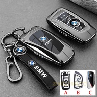Metal Key Cover Case Remote Key Fob Cover Keychain For BMW Key Bag 1 Series 3 Series 5 Series 7 Seri