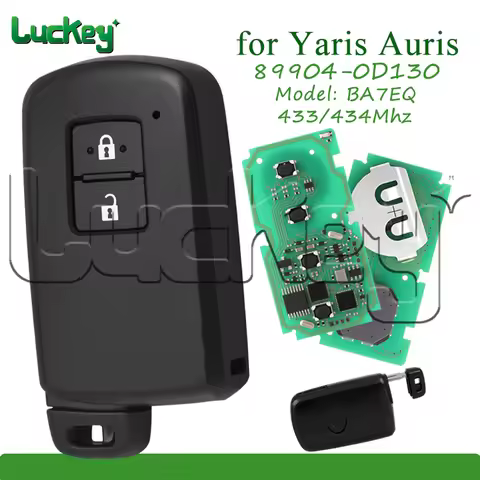 89904-0D130 Car Remote Key for Toyota Auris Yaris Smart Car Key Fob BA7EQ P1 88 DST-AES Chip 433/434