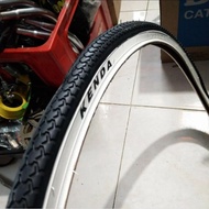 PUTIH HITAM Kenda Bike Outer Tire 26x1 3/8 Cosmos K184 Black White Sierra Jengki