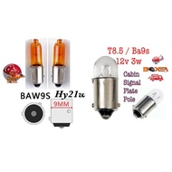 2 x bay9s, ba9s / t8.5, baw9s 21w bulb - cabin, motorcycle signal, number plate. vw Volkswagen