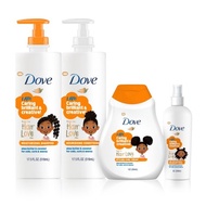 Dove Kids Care for Curls, Coils & Waves Shampoo, Conditioner, Curl Cream & Detangler Dove Kids Shamp