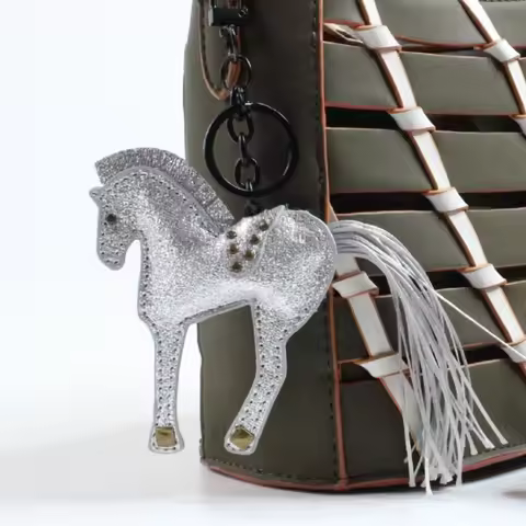 Premium Exquisite Pony Car Keychain Pendant, Pony Pendant Keychain, Bag Accessories, Bag DIY
