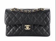 100% New Chanel Classic Flap Bag (Black Caviar)