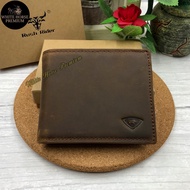 Rush Rider Full Leather Wallet Men Short Genuine Cowhide Leather Purse Man Dompet Lelaki Kulit