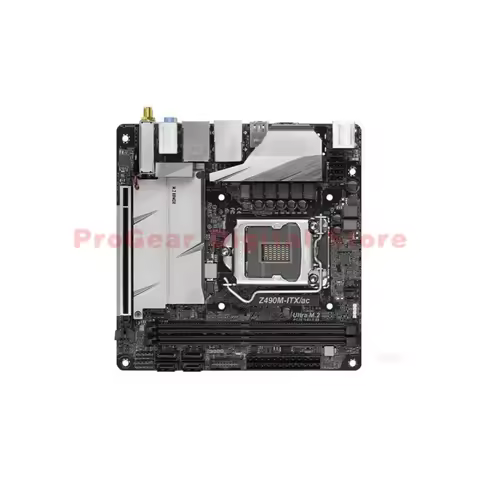 for ASROCK Z490M-ITX/ac LGA1200 DDR4 Mini-ITX WiFi Motherboard Support Intel 10th & 11th Gen Process