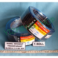 ALISCA 2 X 80 30Y TRANSPARENT STRING CABLE