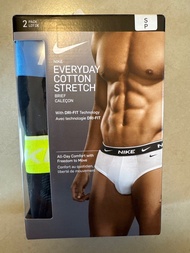 全新 限量 美國 正貨 現貨 Nike swoosh logo 黑色 藍色 營光 黃 邊 運動 sport 三角 內褲 底褲 size S 細碼 Everyday cotton stretch bri