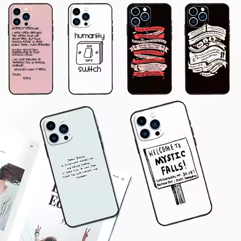 The Vampire Diaries Quotes Art Case For Honor Magic 8 7 6 5 Pro 200 400 Lite 50 70 90 X9a X9b X9c X9