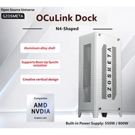 GZOSMETA N4 OCuLink eGPU Dock, External Graphics Card Dock for Laptop Mini PC, Full Aluminum Case, S