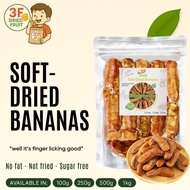 SOFT-DRIED BANANAS 3F FOOD - 100G/250G/500G -