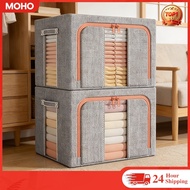 Storage box organizer 24L/66L/100L foldable clothing organizer stackable storage box fabric storage