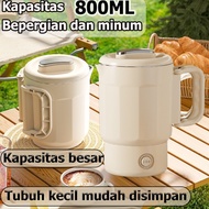 【COD】Teko Listrik Lipat Portable 800ml Ketel Elektrik Mini Serbaguna untuk Travelling Masak Air Kete