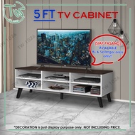 TW【KL & Selangor Saja】【Siap Pasang】CASEY 5 FT TV Cabinet/5 Kaki Kabinet TV/TV Console