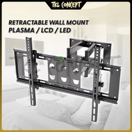 【TKL】Universal 40-80 inch Full Motion Swivel TV Bracket Adjustable Retractable Wall Mount