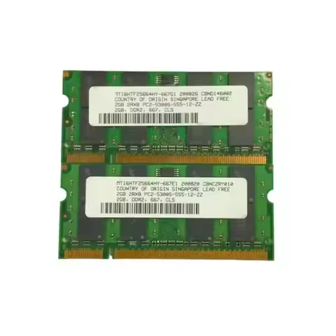 2GB DDR2 RAM Memory 667Mhz PC2 5300 Laptop Ram Memoria 1.8V Used Item